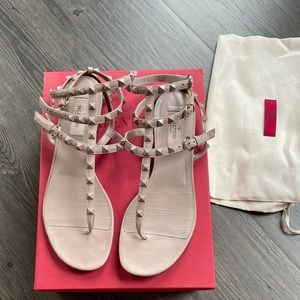 Valentino nude rocker sandals